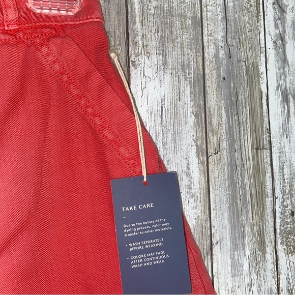 NWT Universal Thread Red High Rise Utility Shorts - Picture 2 of 5